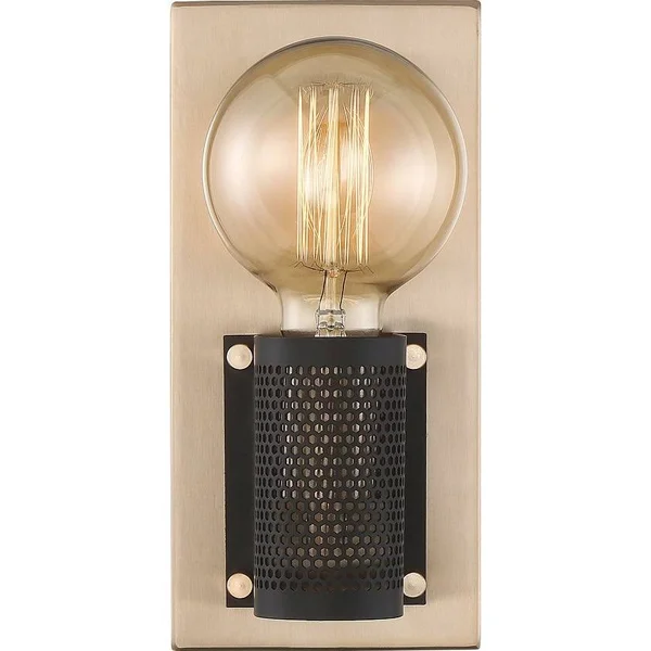 Nuvo Lighting 60/6661 Passage 1 Light Wall Sconce Copper Brushed Brass