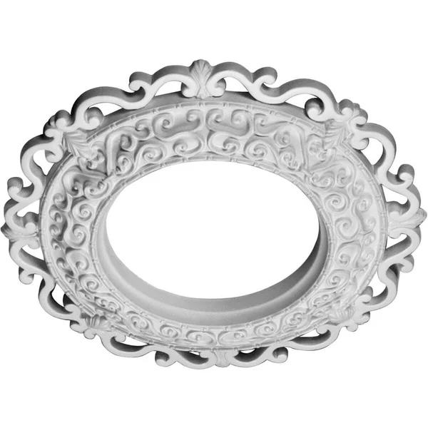 Ekena Millwork CM13ORUWC 13 1/4x22OD x 6 5/8x22ID x 1 1/8x22P Orrington Ceiling Medallion (Fits Canopies Up to 6 5/8x22)