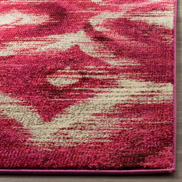 Safavieh Monaco MNC242D Fuchsia, Cream Rug 6&7x22 x 6&7x22 Round