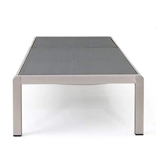 Crested Bay Patio Furniture Outdoor Mesh Chaise Lounge (Dark Grey) (Qty of 2)