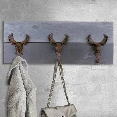 Stefan 3 - Hook Wall Mounted Coat Rack Loon Peak