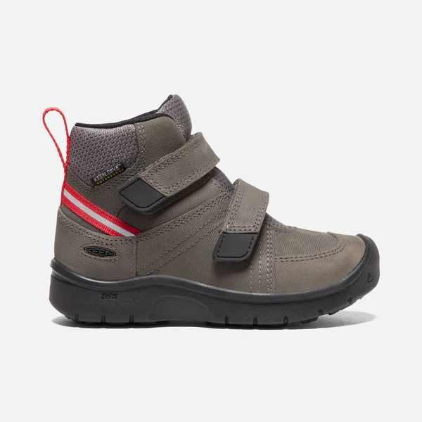 Keen Youth Hikeport 2 Mid Strap WP Boot - 3 - Magnet - Red Carpet