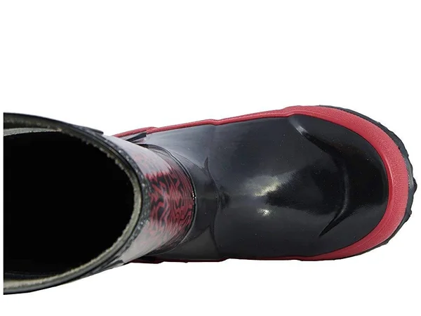 Children's Bogs Rain Boot, Kids Unisex, Size: 11 M, Black Multi Maze Rubber