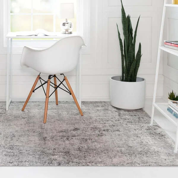 Caspian 5x8 Gray Abstract Area Rug