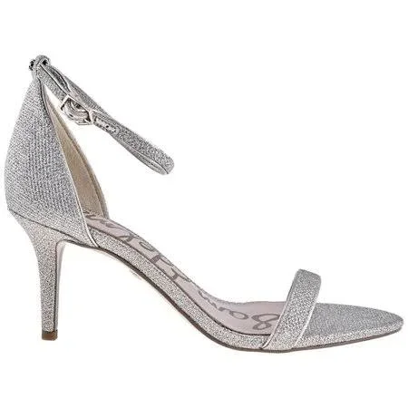 Sam Edelman Ladies Linen Sandal 1Band Glam Mesh, Women's, Size: 7.5, Silver