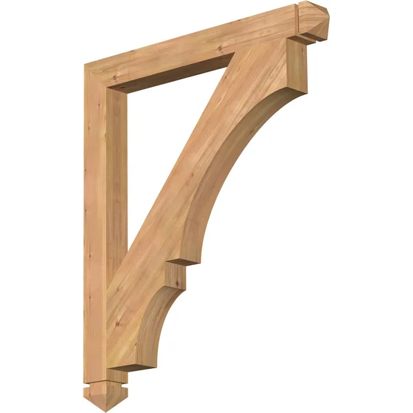 Ekena Millwork 3 1/2x22W x 34x22D x 40x22H Balboa Arts & Crafts Smooth BRACKET - Western Red Cedar