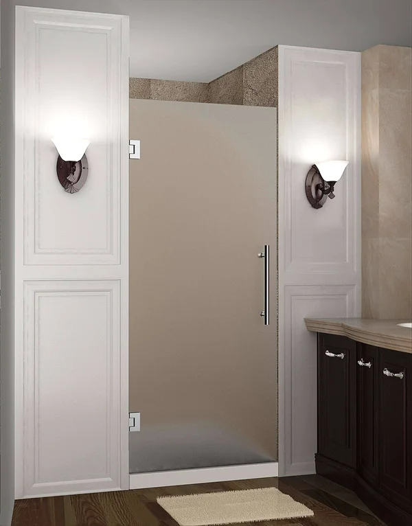 Aston SDR995F-29-10 Cascadia 29x22 Wide x 72x22 High Frameless Hinged Shower Door WI Chrome