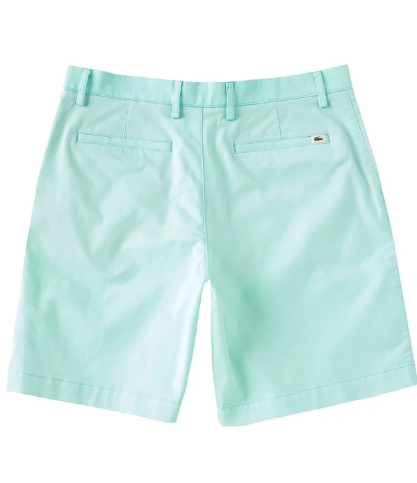 Lacoste Men's Regular Fit Cotton Gabardine Bermuda Shorts - White, 30