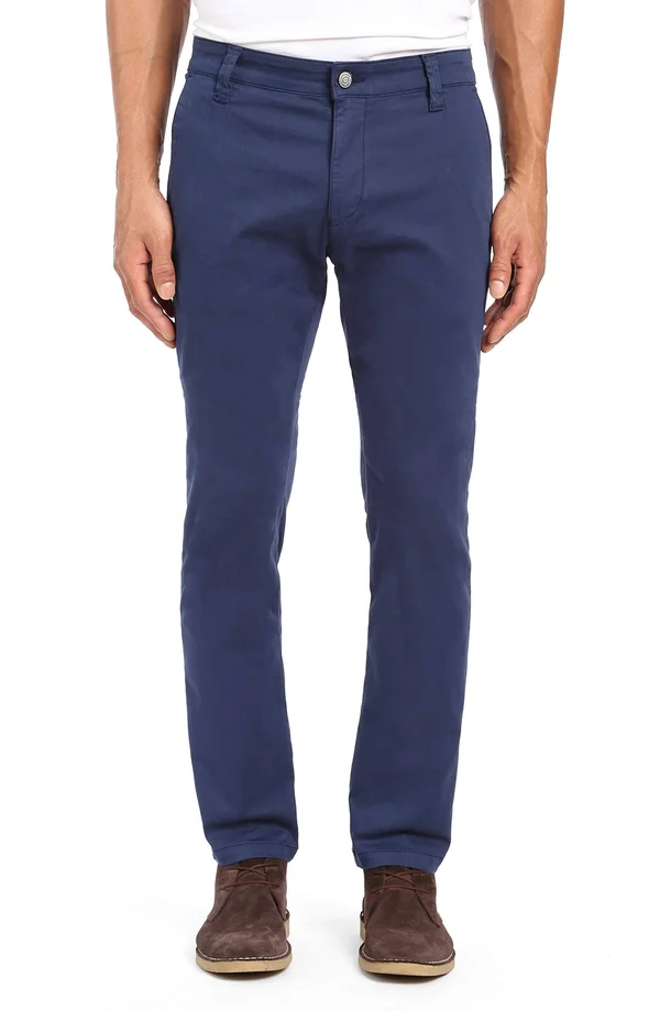 Mavi Men's Johnny Slim Chino in Marine Blue Twill, Men's Pants