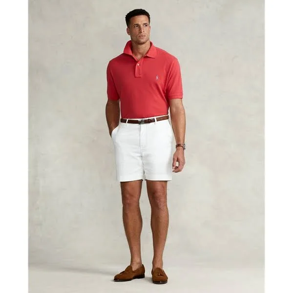 Ralph Lauren Men's The Iconic Mesh Polo Shirt - Size XL Tall in Starboard Red
