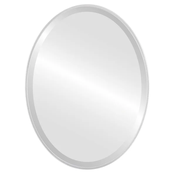 Singapore Framed Oval Mirror - Silver Spray - 24 5/8x22x36 5/8x22