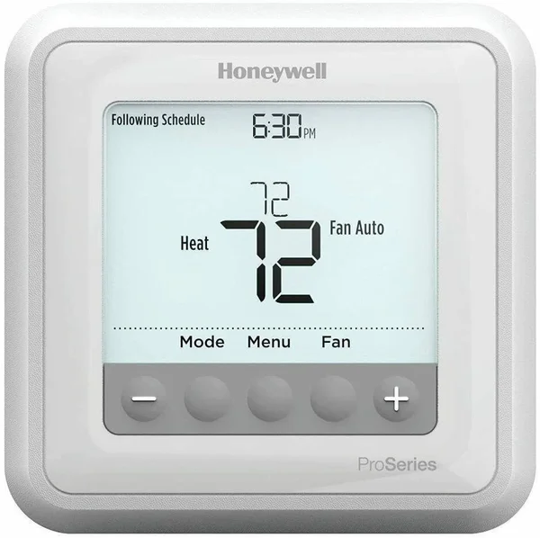 Honeywell Th6210u2001/u T6 Pro Programmable Thermostat - 2 Heat, 1 Cool Heat Pump or 1 Heat, 1 Cool Conventional