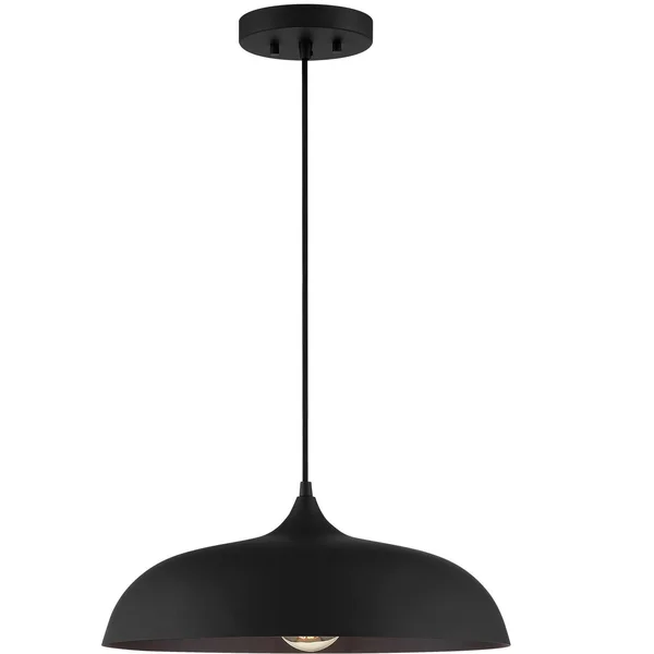Park Harbor PHPL3221 Blackthorne 18x22 Wide Pendant - Matte Black