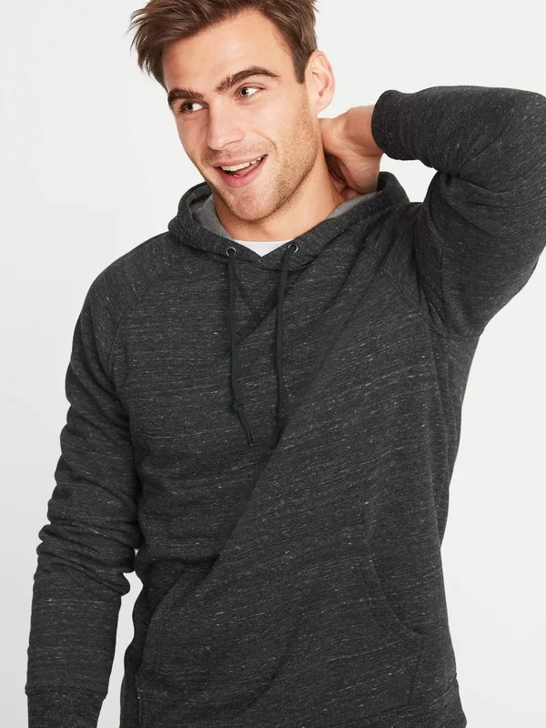 Old Navy Men's Soft-Washed Pullover Hoodie - Dark Charcoal Gray - Size M