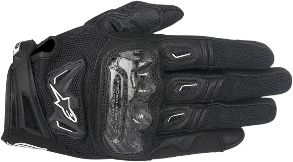 Alpinestars 3567717-10-M SMX-2 Air Carbon V2 Leather Glove MD Black