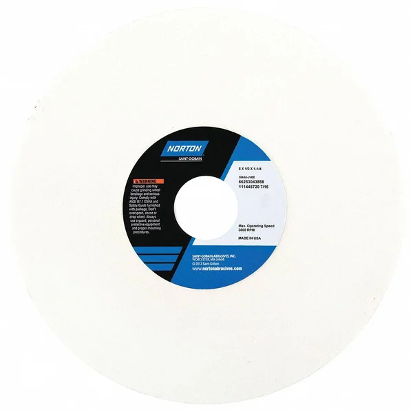 Norton 66253043869 Grinding Wheel, t1, 8X1/2X1.25, ao, 80G, pk5