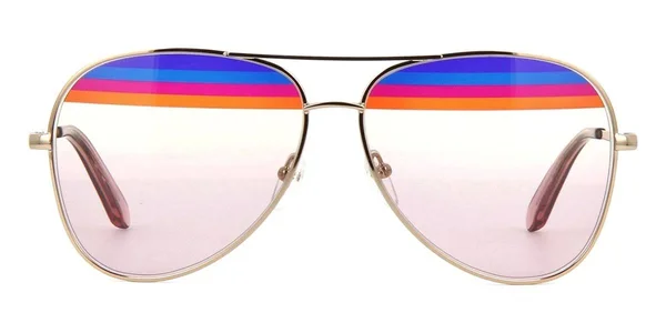 Salvatore Ferragamo SF172S 687 Shiny Rose Gold Aviator Sunglasses