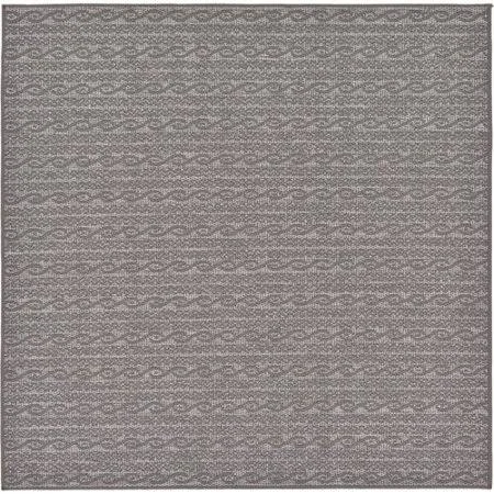 Bay Isle Home Snelling Gray Area Rug - Size: 6'