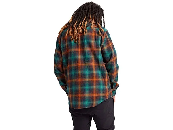 Burton Men's Brighton Flannel, Antique Green Bad Hombre Plaid, M