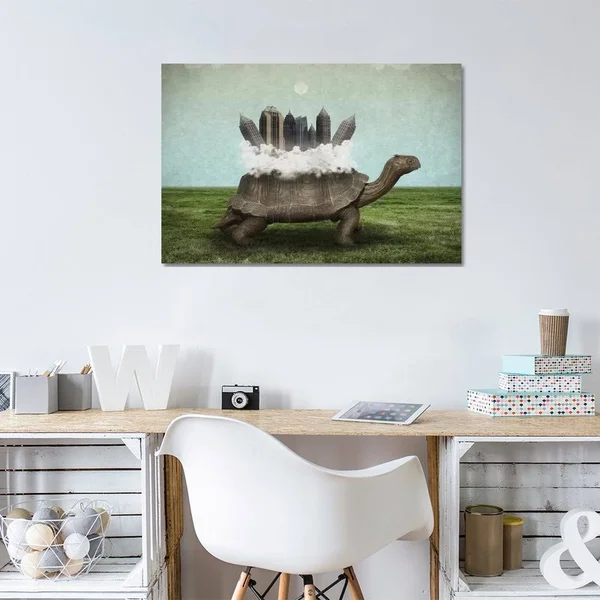 Gregory Noblin Canvas Prints - Moving Forward ( Animal Art > reptiles & amphibians > Turtles art)