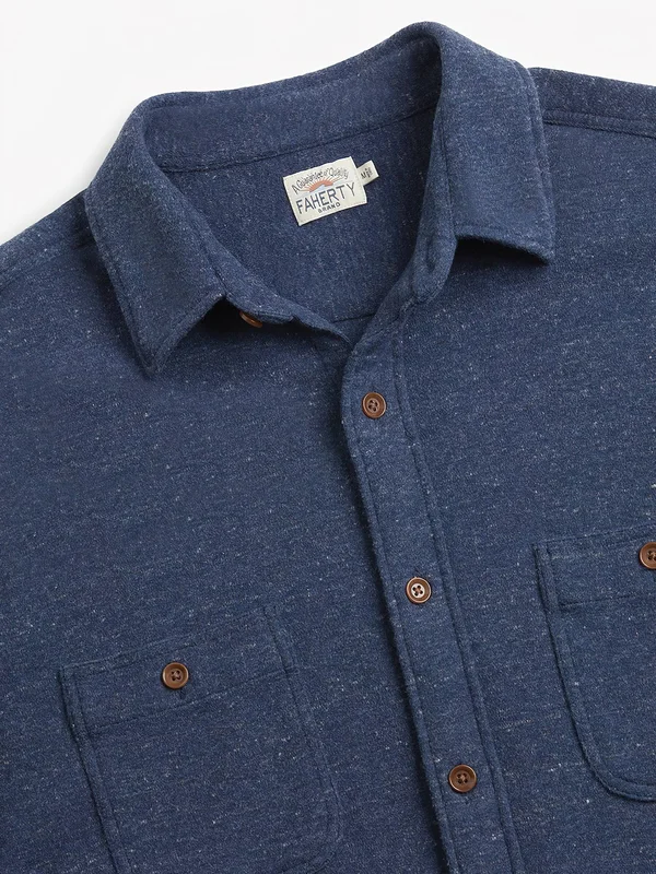 Faherty Men's Knit Alpine Shirt Xs