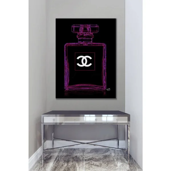 Picture Perfect International by Jodi 'See You in Pink' Giclee Print Canvas Wall Art - 30 Inches x 40 Inches x 1.5 Inches