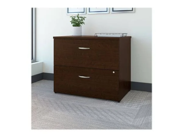 Series C 36W 2 Drawer Lateral File in Mocha Cherry Bush Business