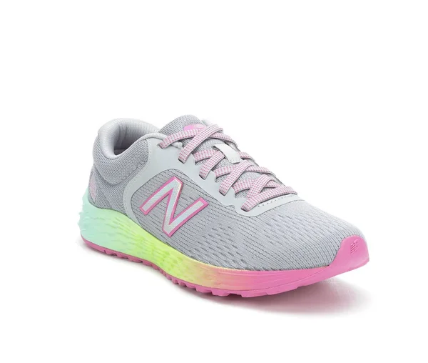 New Balance Kids& Arishi V2 - Grey/White (Size 4.5)
