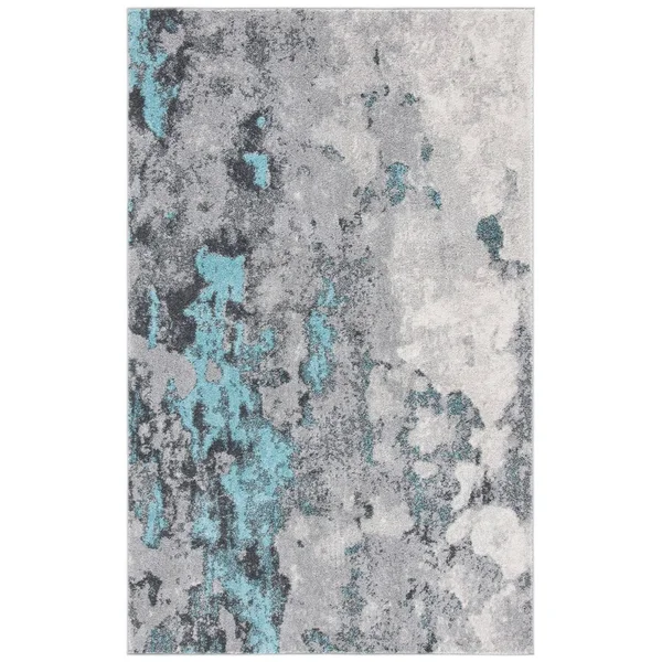 Safavieh Adirondack Rug Collection ADR134K - Turquoise, Grey - 6& x 9&