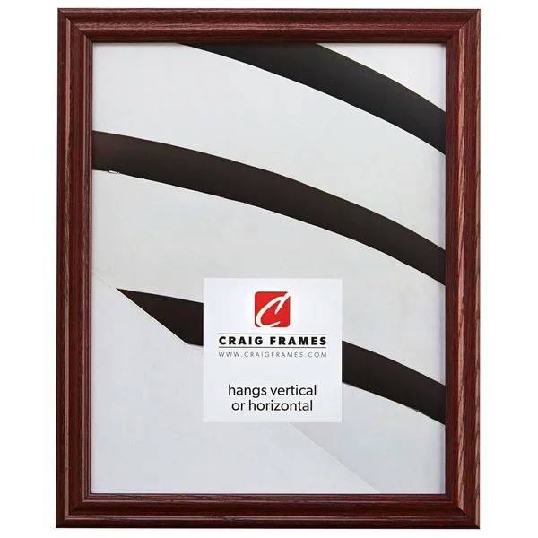 Craig Frames Wiltshire 200 - Traditional Red Hardwood Picture Frame, 13 x 26 inch