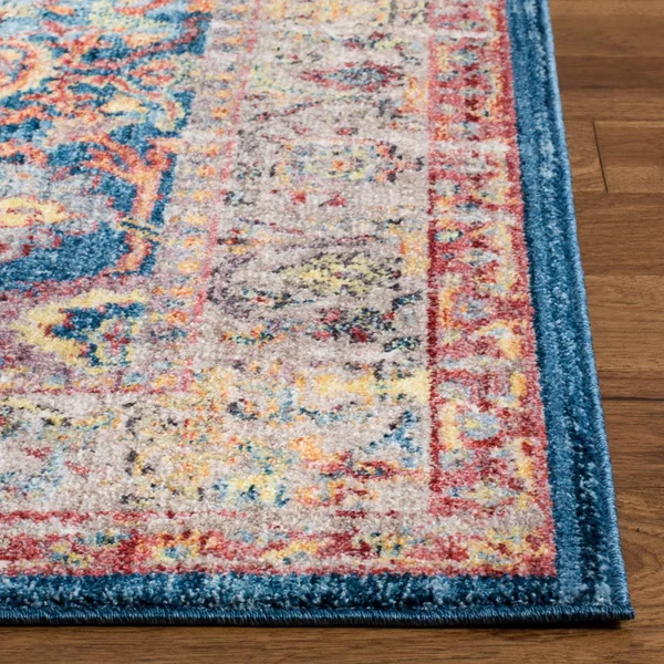 Safavieh 2&-3x22 x 12& Bristol BTL361C Blue, Light Grey Rug