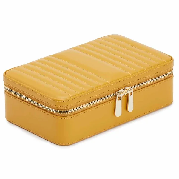 Wolf Maria Medium Jewelry Zip Case Mustard 766393