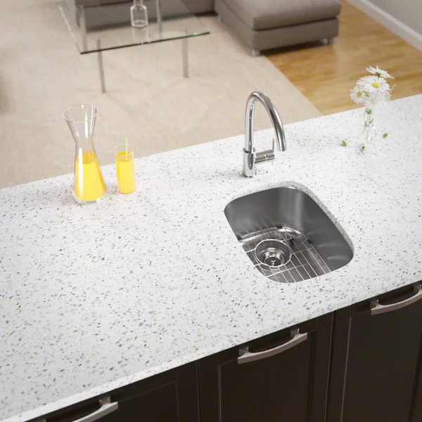 16 Gauge 15x22 Stainless Steel Undermount Kitchen Sink Set
