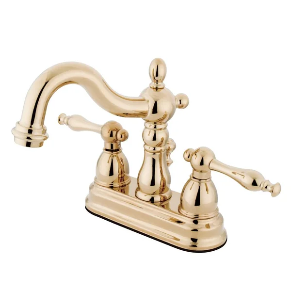 Kingston Brass KS1602NL 4x22 Centerset Bathroom Faucet - Polished Brass
