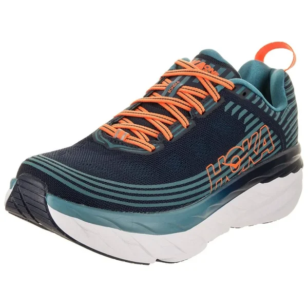 Hoka One One Men's Bondi 6 Running Sneaker - Black Iris/Storm Blue, Size 9.5M