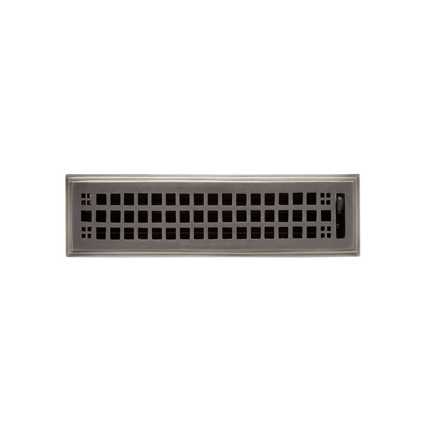 Mission Brass Floor Register - Distressed Antique Pewter 2-1/4x22 x 14x22 (3-1/4 x 15-1/8x22 Overall) - Signature Hardware 44093
