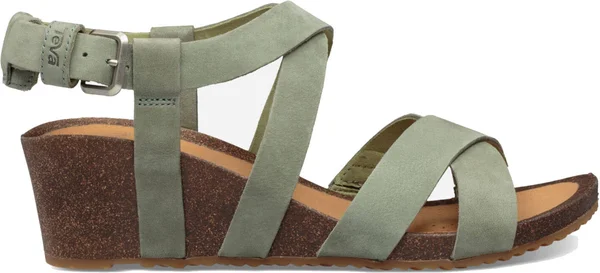 Teva Women's Mahonia Wedge Cross Strap - Calliste Green - 6