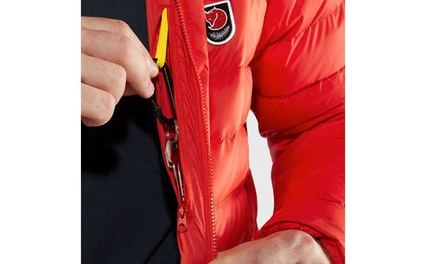 Fj鋖lr鋠en - Expedition Pack Down Hoodie - Men's Xs, True Red