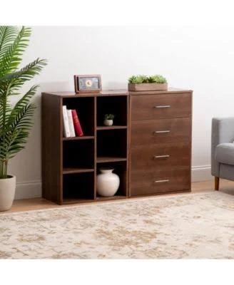 Iris 4 Drawer Wood Dresser - Off White, Collan Series