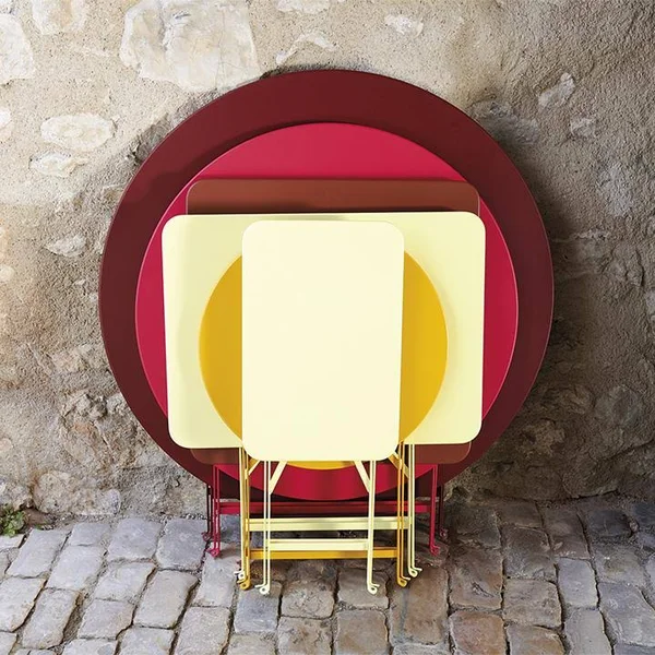 Fermob - Bistro Folding Table - Round, Ø 96 cm, Cotton White