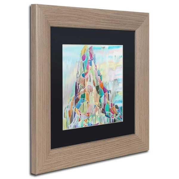 Trademark Art &Ras Daschan& by Lauren Moss Framed Painting Print Size: 11x22 H x 11x22 W x 0.5x22 D - Matte Color: Black