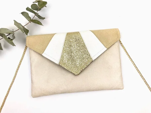Personalize Wedding Pouch - Custom Envelope Clutch, Wedding Evening Clutch, Bridesmaid, Suede Clutch
