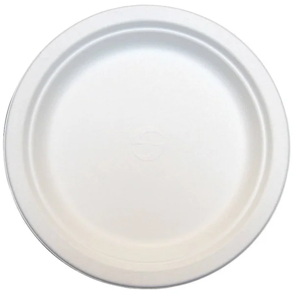 Green Wave International TW-POO-009 PE 7 in. Bagasse Biodegradable PLATE, White