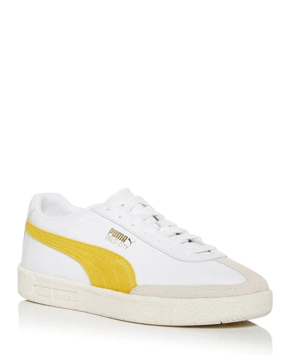 Puma Men's Oslo-City OG Low Top Sneakers - White/Black