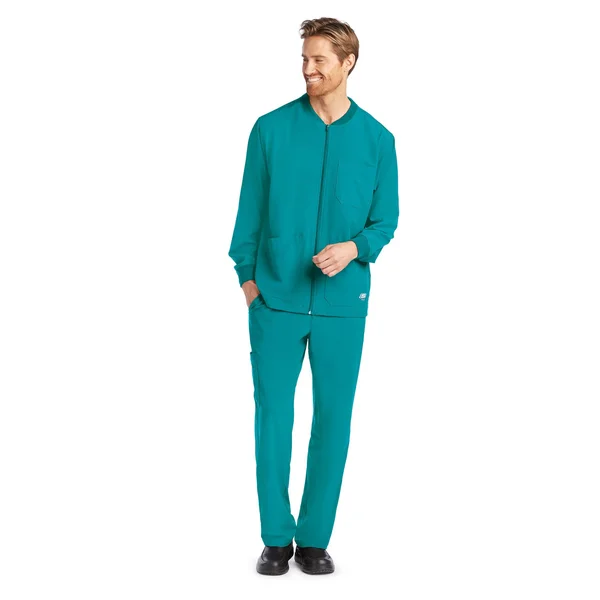 Skechers Men's Structure Warm-Up Scrub Jacket - 3X - Teal