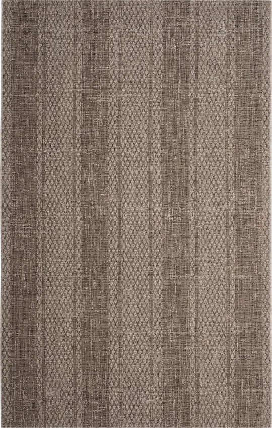 Safavieh Courtyard CY8736-36312 6&7x22 x 6&7x22 Round Light Beige, Light Brown Area Rug