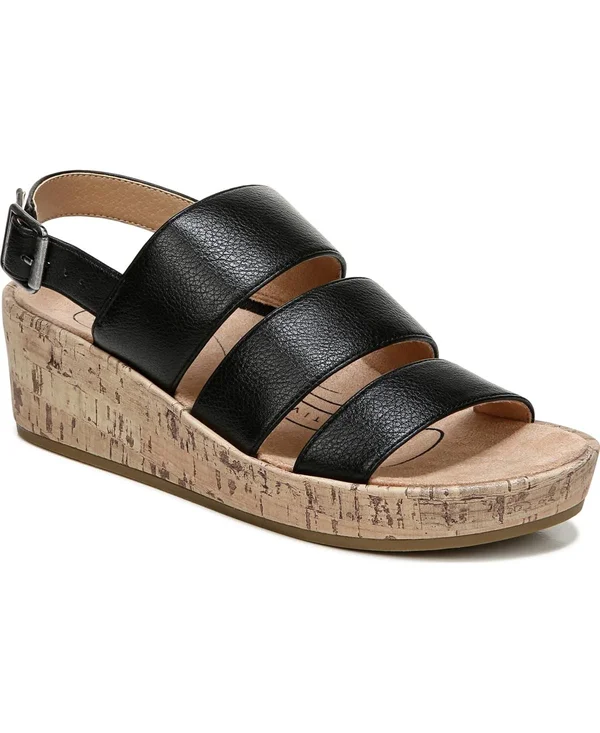 LifeStride Wynonna Wedge Sandal - Women's - Black