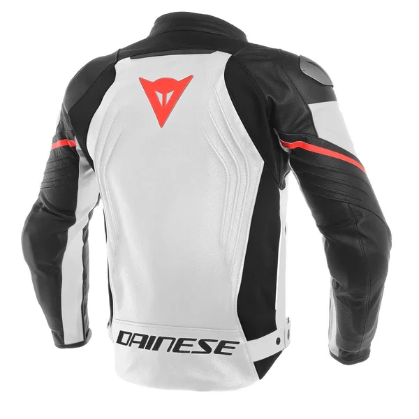 Dainese Racing 3 Leather Jacket Black-Yellow Fluo 54