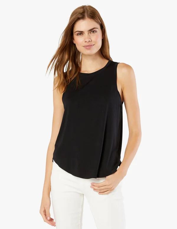 on The Down Low Muscle Tank - Beyond Yoga Black, S