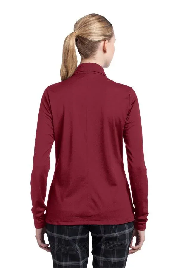 Nike Ladies Long Sleeve Dri-Fit Stretch Tech Polo. 545322 (Varsity Red) XL